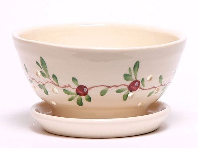 Berry Bowl With Saucer Cranberry - Shelburne Country Store