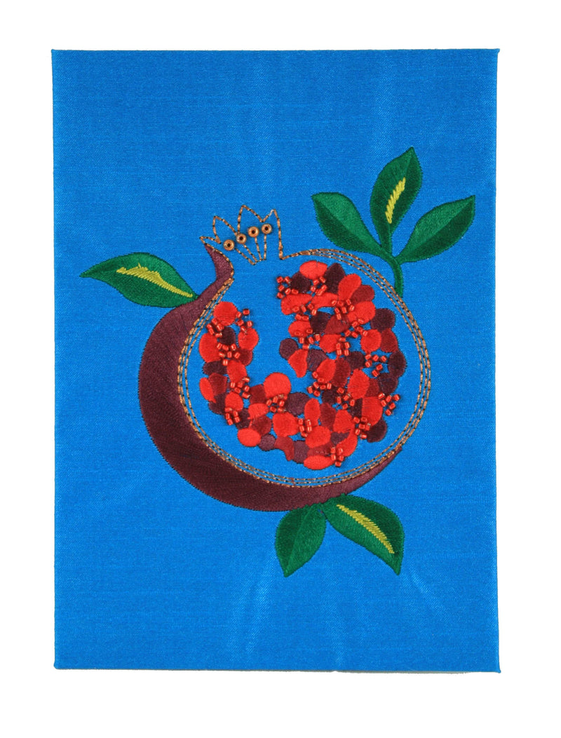 Stitched Pomegrannate Rosh Hashana Card - Shelburne Country Store