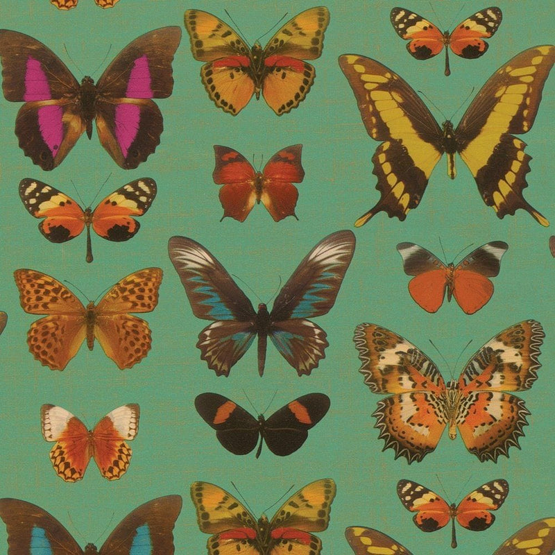Beyrolle Butterflies Turquoise Gift Wrap - Shelburne Country Store