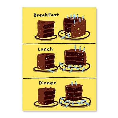 Cake Meal Birthday Card - Shelburne Country Store