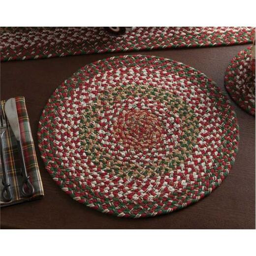 Holly Berry Braided Placemat - Shelburne Country Store