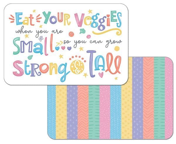 Easycare Reversible Placemat - Eat Your Veggies - Shelburne Country Store