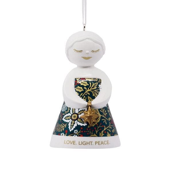 Love Light Peace Angel Ornament - Shelburne Country Store