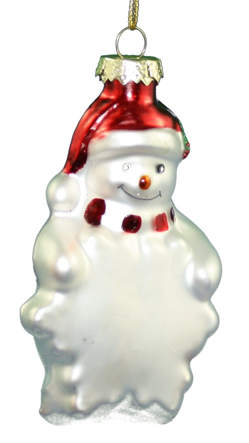 4 Inch Glass Ornaments To Personalize - Sm Santa Ht - Shelburne Country Store