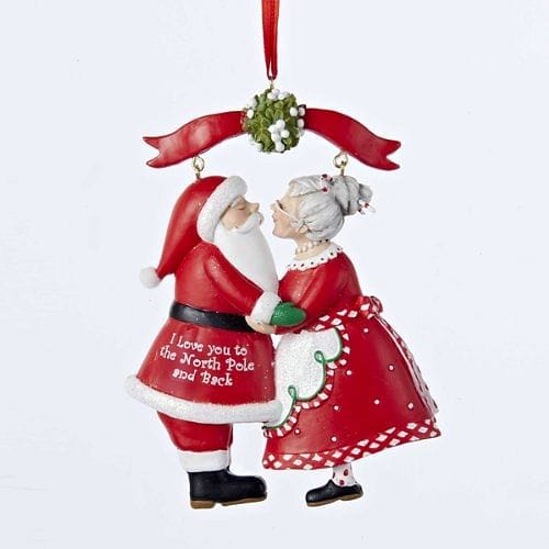 Mr & Mrs Santa Under Mistletoe - Shelburne Country Store