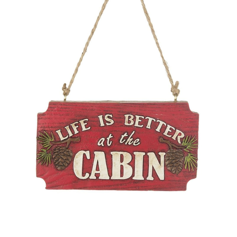 Life is Better at the Cabin Ornament - Shelburne Country Store