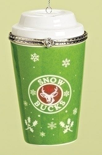 3.5 inch Snowbucks To Go Cup Ornament - Shelburne Country Store