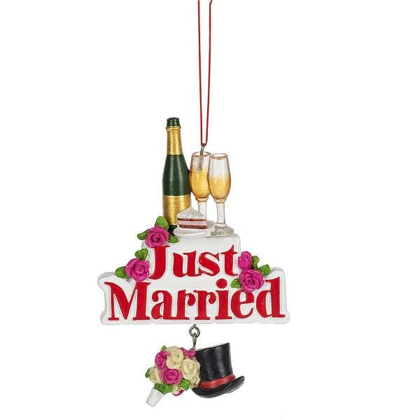 Just Married Ornament - Shelburne Country Store