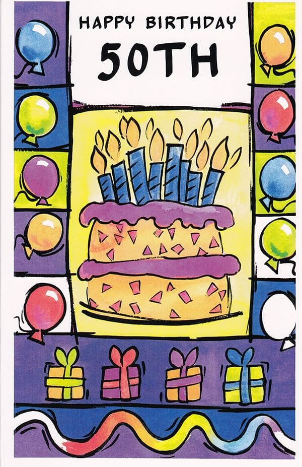 Happy 50th Birthday- Greeting Card - Shelburne Country Store
