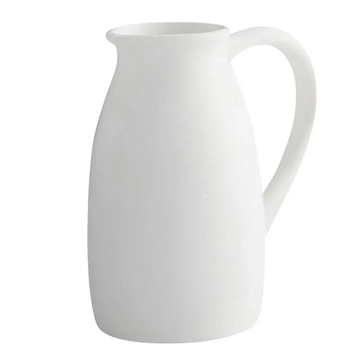 Large White Ceramic Pitcher - Shelburne Country Store