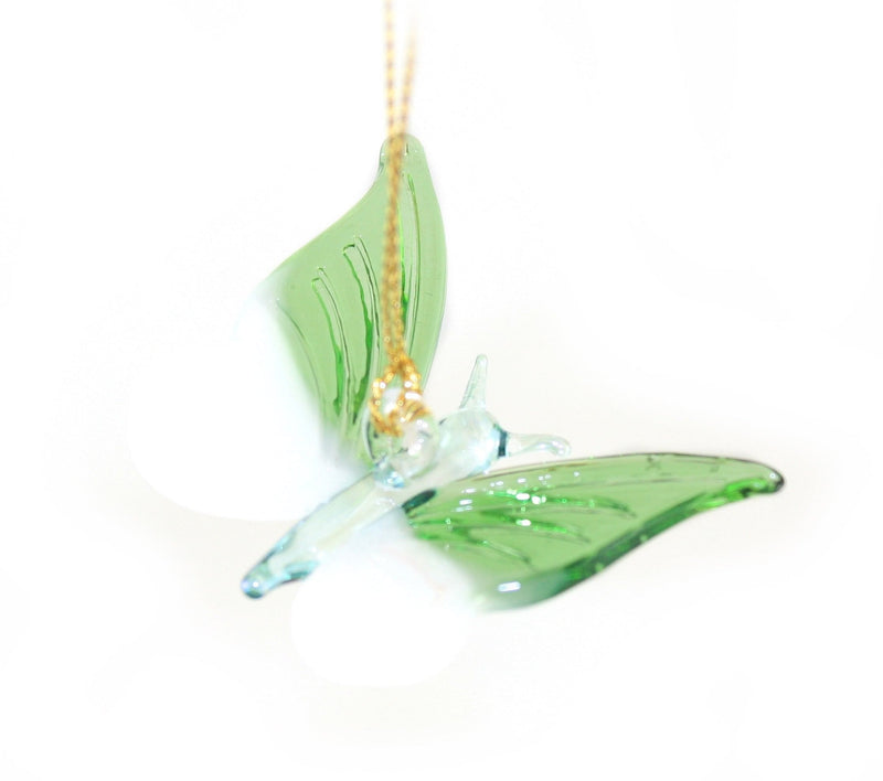 Blown Glass Butterfly Ornament -  Purple - Shelburne Country Store