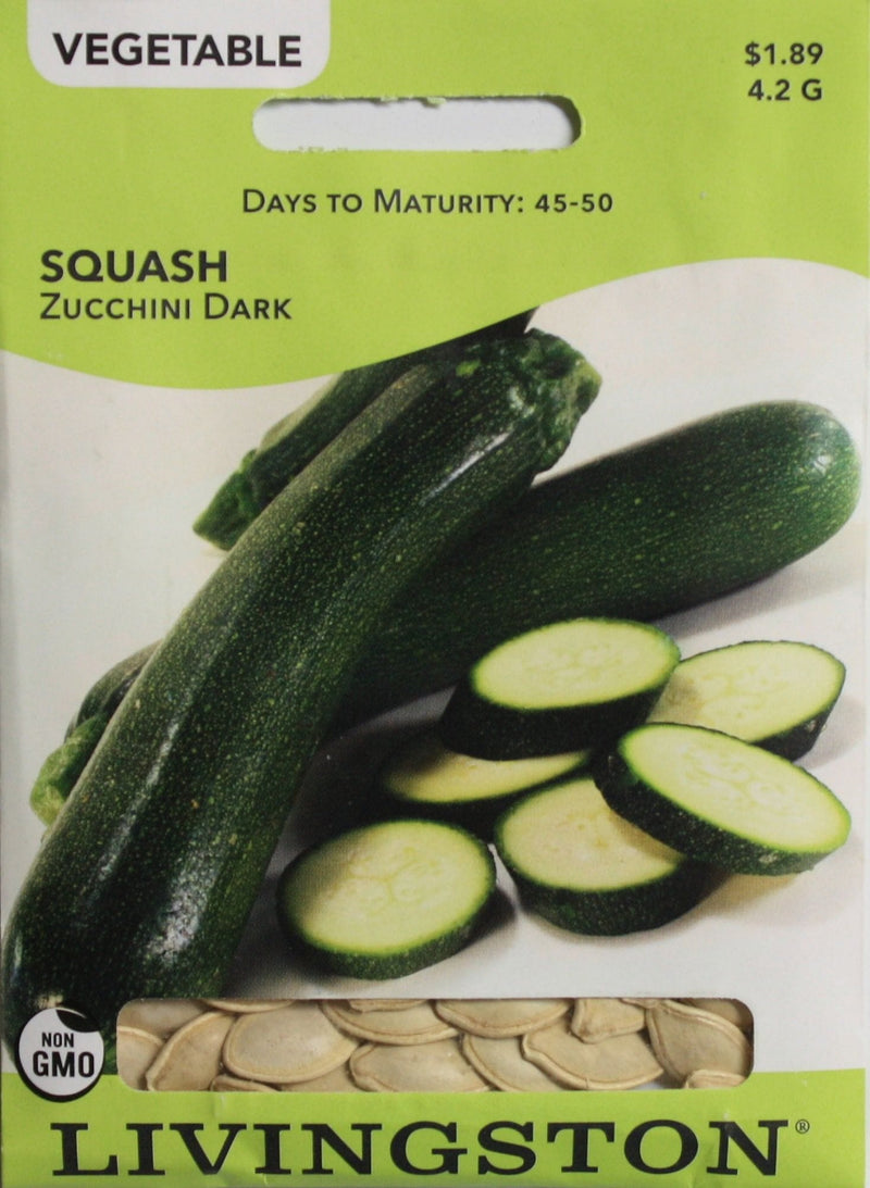 2021 Seed Packet - Squash - Zucchini - Dark - Shelburne Country Store