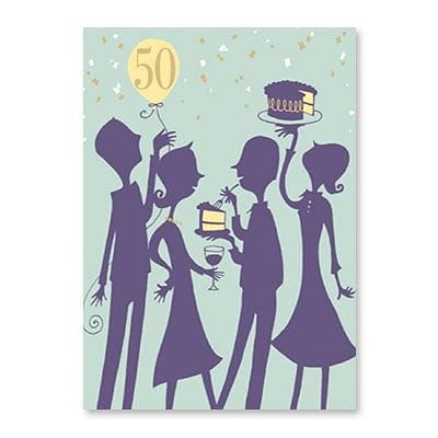 Silhouette 50th Birthday Card - Shelburne Country Store