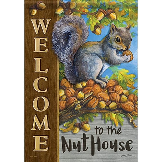 Welcome to the Nuthouse Durasoft Large Flag - 28" x 40" - Shelburne Country Store