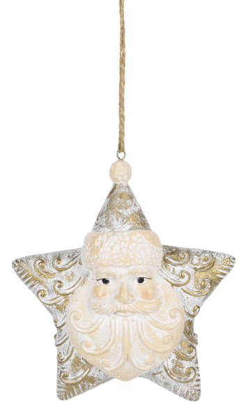 Santa Star Resin Ornament - Shelburne Country Store