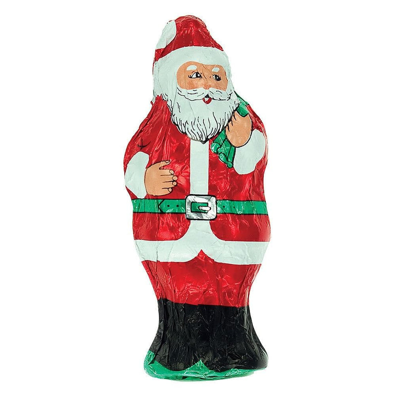 Hollow Foil Wrapped Santa - - Shelburne Country Store