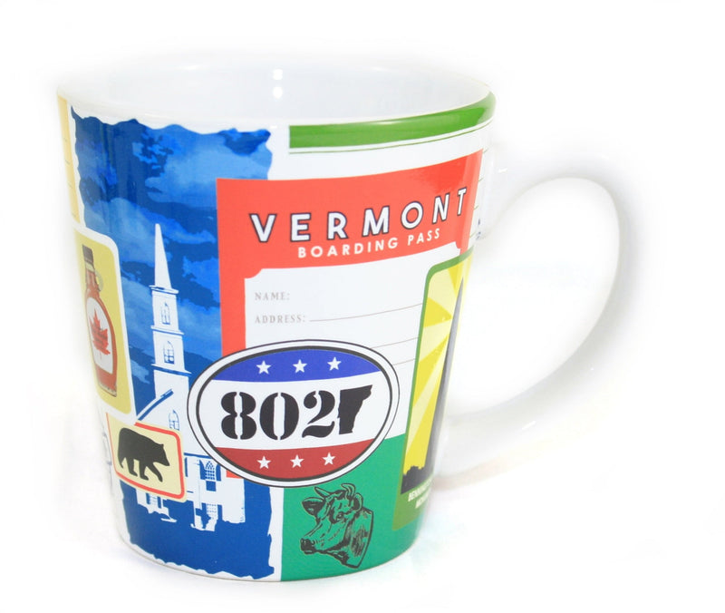 Retro Vermont Collage Mug - Shelburne Country Store