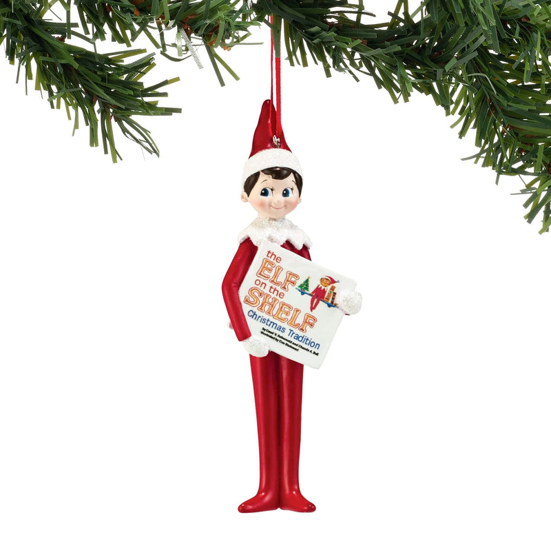 Elf on the Shelf Reading Ornament - Shelburne Country Store