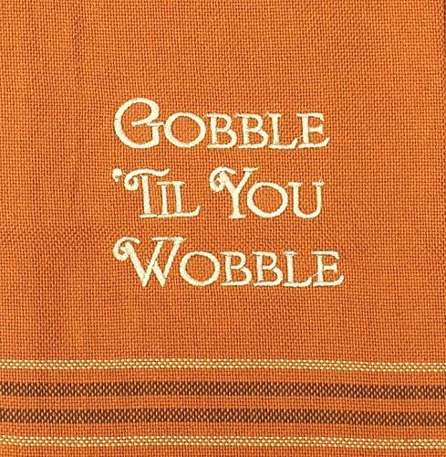 Gobble Til You Wobble Dish Towel - Shelburne Country Store