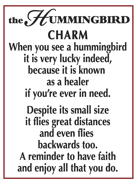 Hummingbird Pocket Charm - Shelburne Country Store