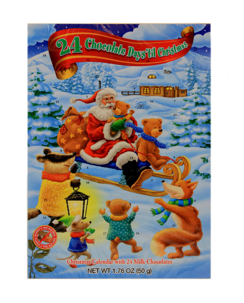 Chocolate Advent Calendar (1.76 oz) - - Shelburne Country Store