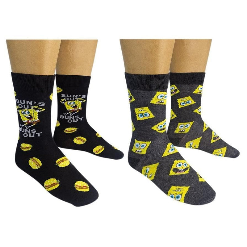 Spongebob - Sun's Out Buns Out Socks 2pk - Shelburne Country Store
