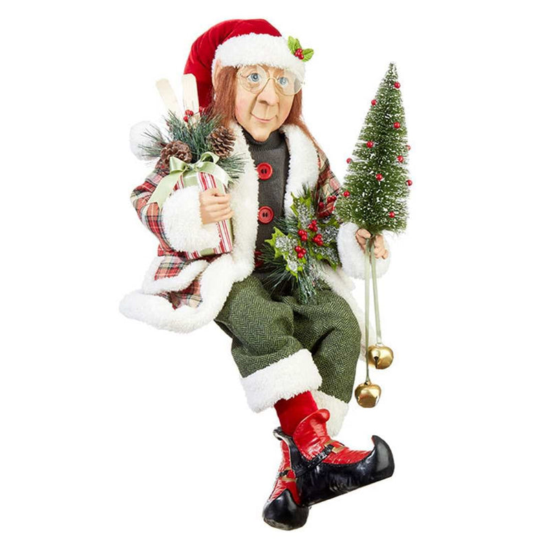 30 Inch Sitting Woodland Elf - Shelburne Country Store