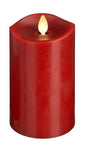 LED Wax 3x6 Pillar Candle - Red - Shelburne Country Store