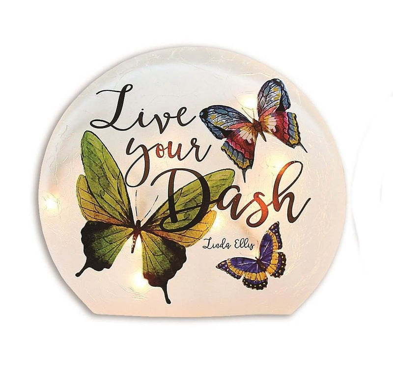 Live Your DASH - Lighted Globe - Butterfly - Shelburne Country Store