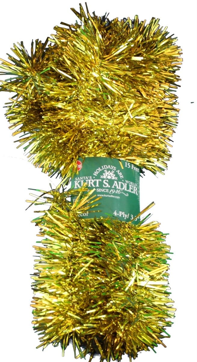 15' 4 Ply Tinsel Garland - - Shelburne Country Store