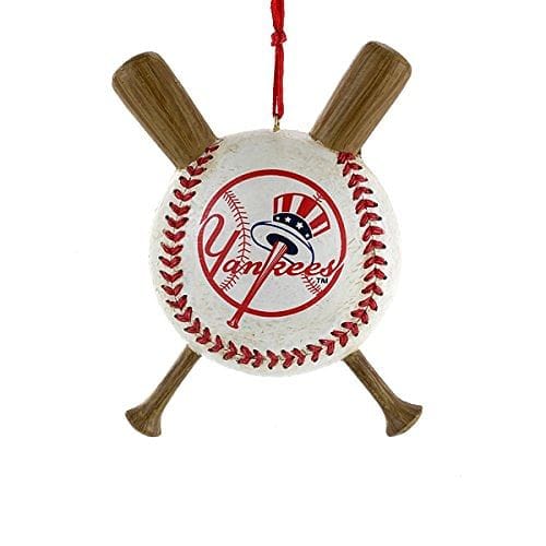 Major League Baseball New York Yankees Baseball And Bats Christmas Ornament - Shelburne Country Store