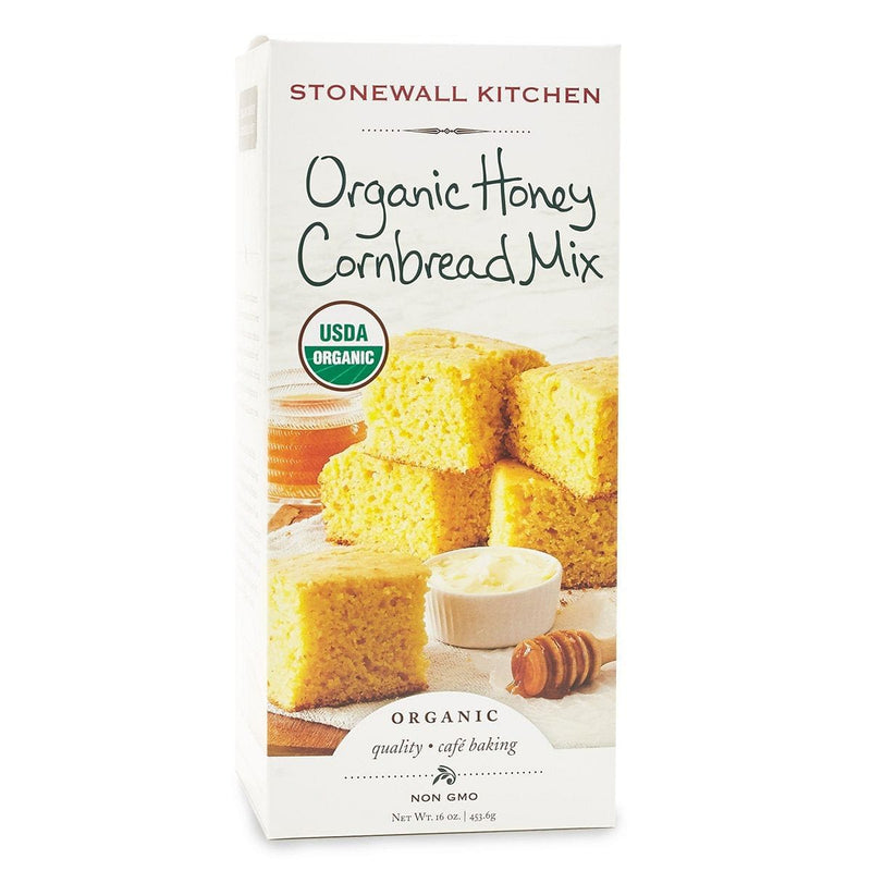 Stonewall Kitchen Cornbread Mix, Organic Honey, 16 oz - Shelburne Country Store