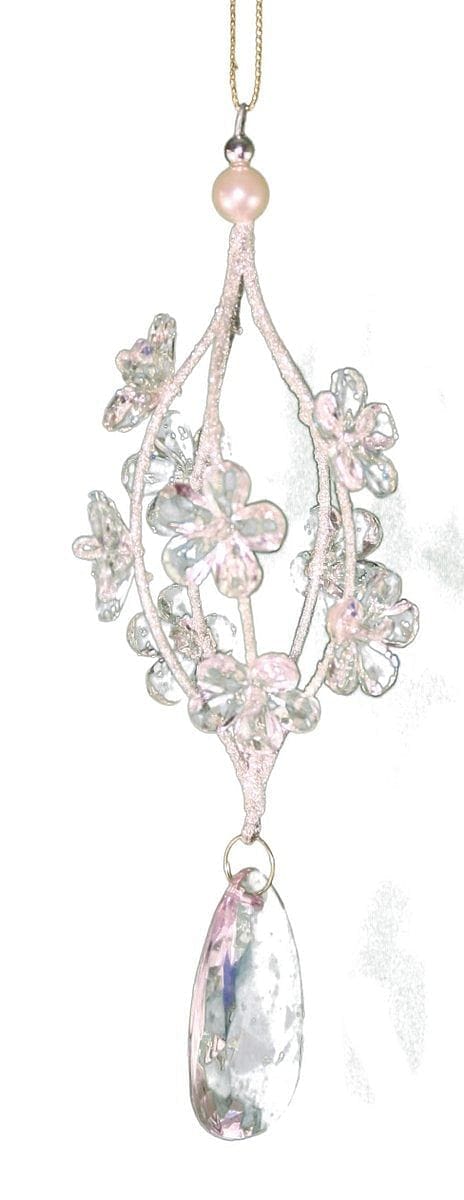 Pink Flower Chandelier - Oval - Shelburne Country Store