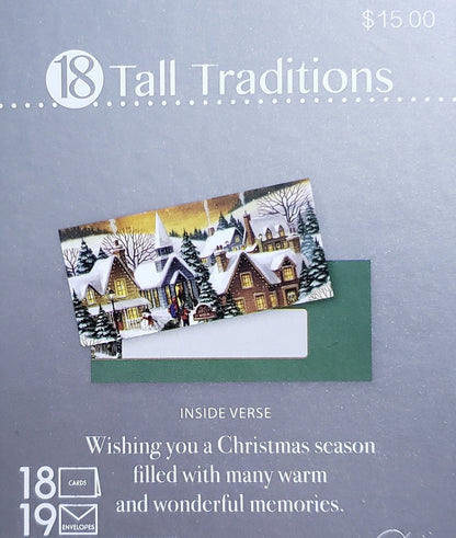 Tall Traditions 18 Card Set - City Christmas - Shelburne Country Store
