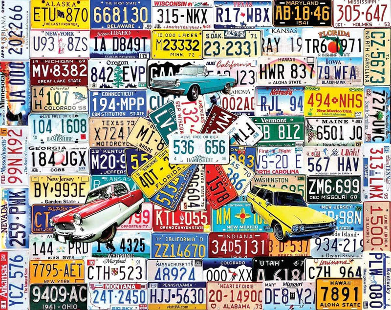 State Plates - 550 Piece Jigsaw Puzzle - Shelburne Country Store