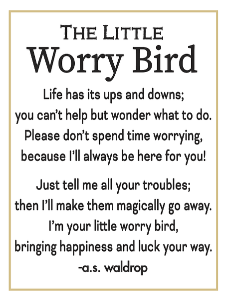The Little Worry Bird Charm - Shelburne Country Store