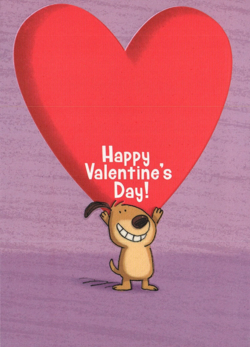 Dog with Heart Happy Valentine's Day Greeting Card - Shelburne Country Store