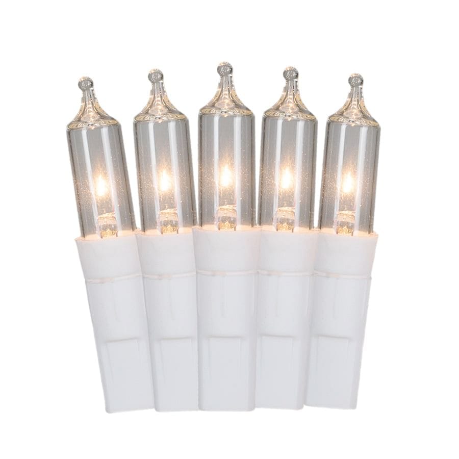 Ge 150 Icicle Style Lights - Clear/White Wire - Shelburne Country Store