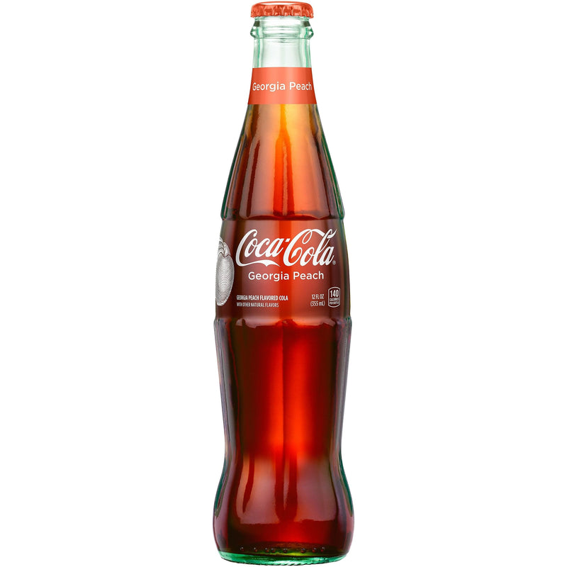 Glass Coke - Peach Cane Sugar - 12 oz - Shelburne Country Store