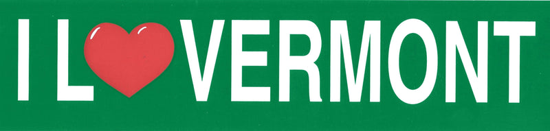 I Love Vermont Bumper Sticker - Shelburne Country Store