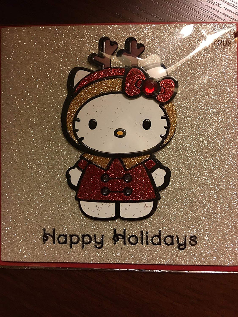 Hello Kitty Rein Christmas Card - Shelburne Country Store