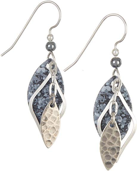Multi Grey Marquis Layered Earrings - Shelburne Country Store
