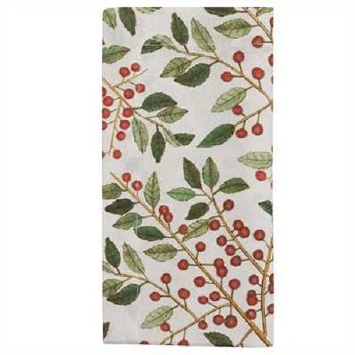 Simply Holly Printed Napkin - Shelburne Country Store