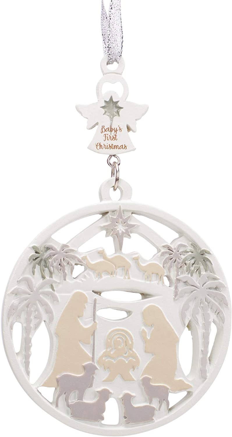 Soft White Angel Nativity Ornament - Baby's First - Shelburne Country Store