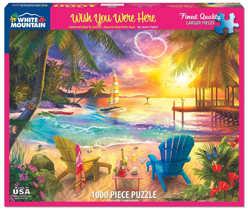 Wish You Were Here - 1000 Piece Jigsaw Puzzle - Shelburne Country Store