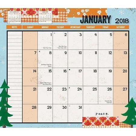 2018 Simple Life 2 Year Planner - Shelburne Country Store
