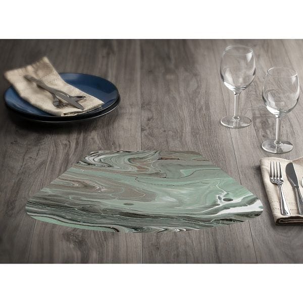 Shaped Easycare Reversible Placemat - Fluidity - Shelburne Country Store