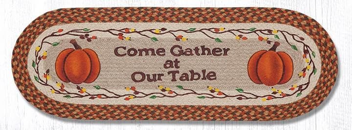 Come Gather Oval Patch Table Runner 13x36 - Shelburne Country Store