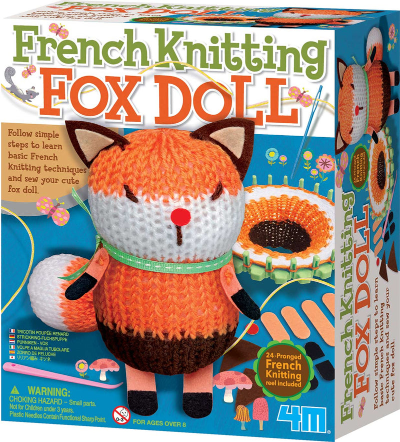 French Knitting Fox Doll - Shelburne Country Store