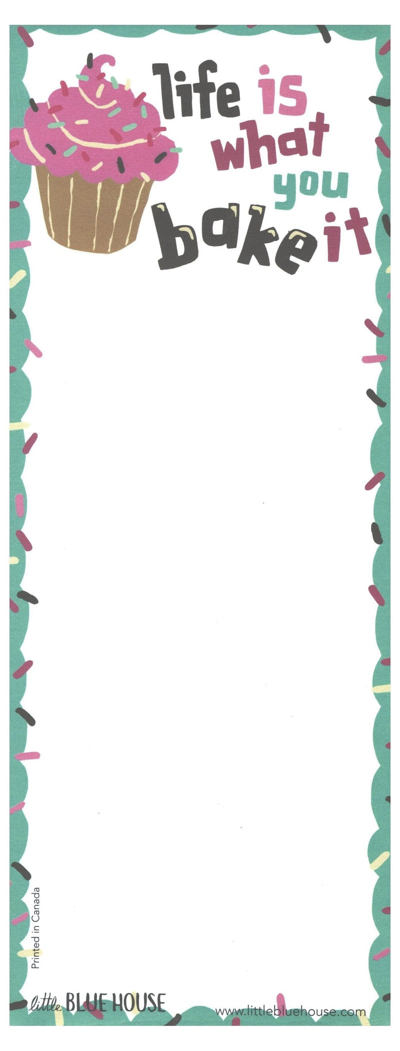 Hatley Magnetic List Pad - Life is What you Bake it - Shelburne Country Store